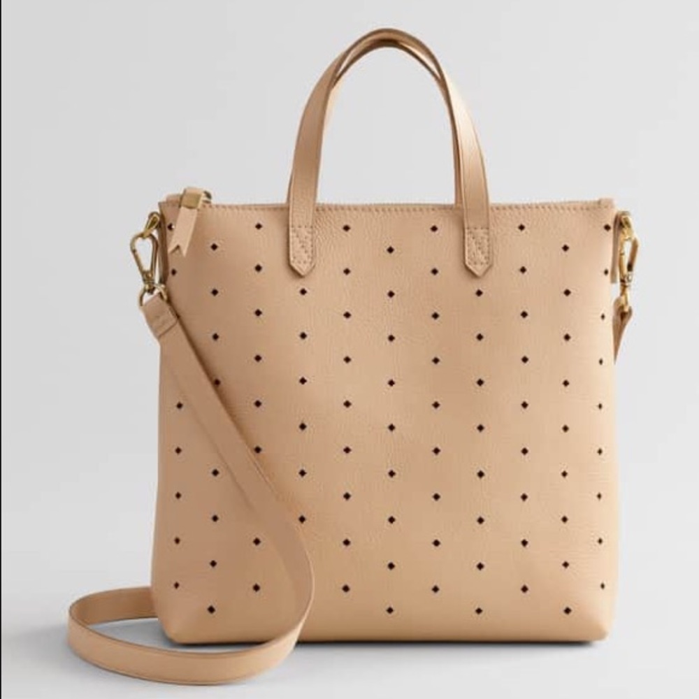 Madewell Mini Transport Perforated Leather Bag
